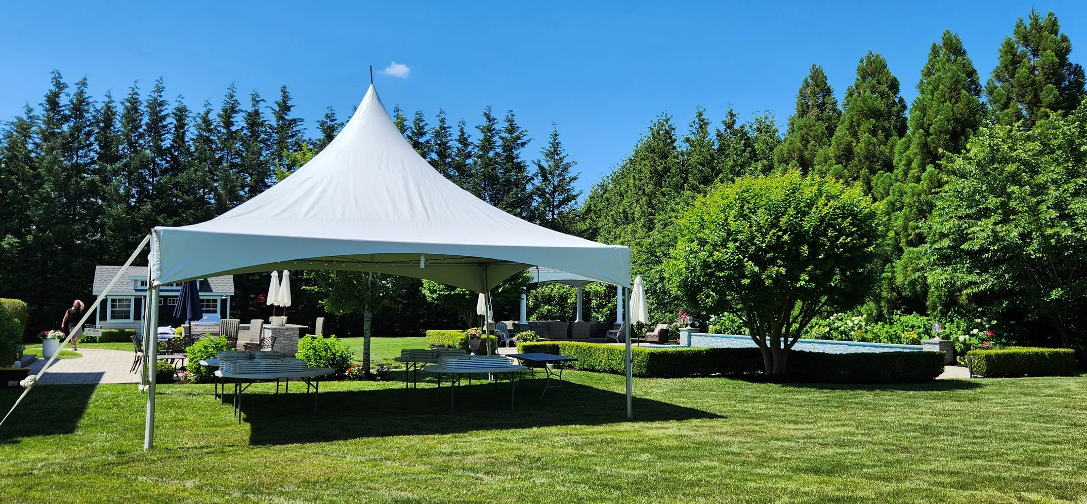 20x20 high peak tent rental on Long Island NY