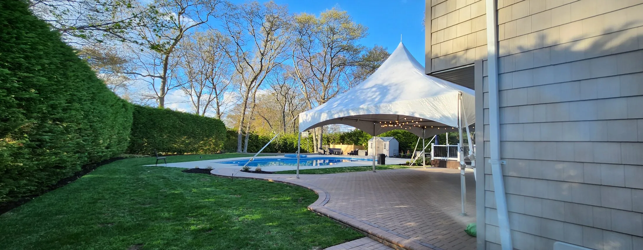20x30 high peak tent rental on Long Island NY