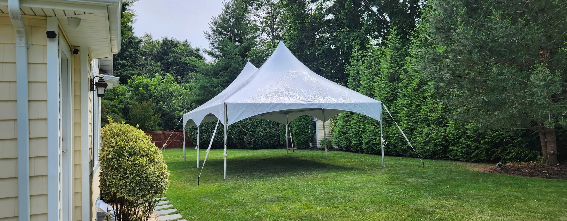 20x30 high peak tent rental on Long Island NY
