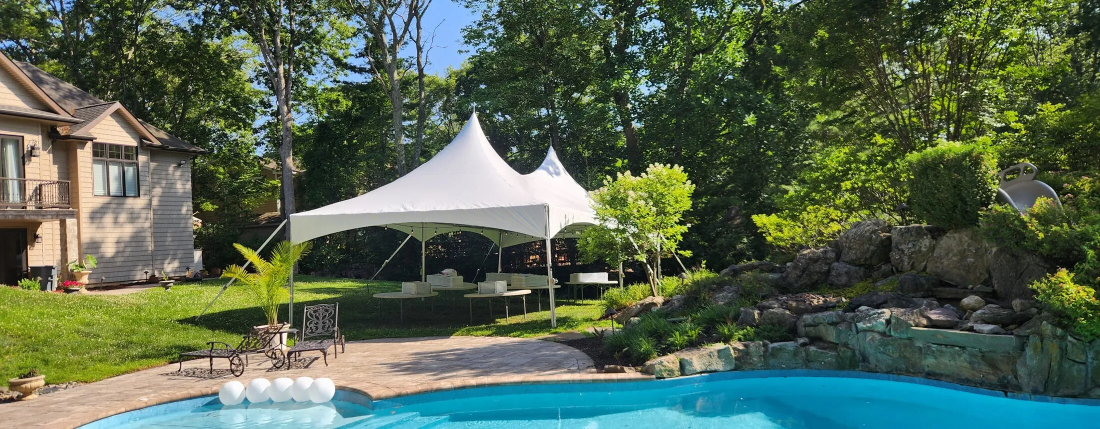 20x40 high peak tent rental in Dix Hills NY