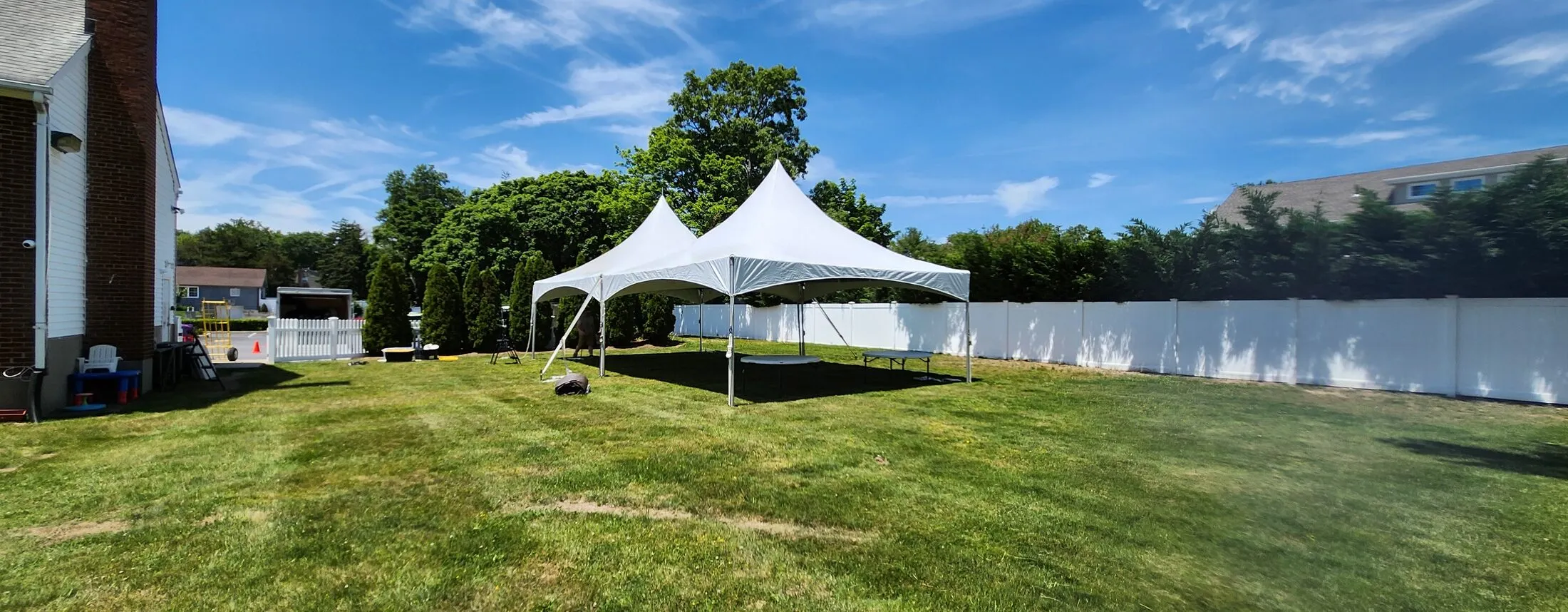 20x40 high peak tent rental in Commack NY
