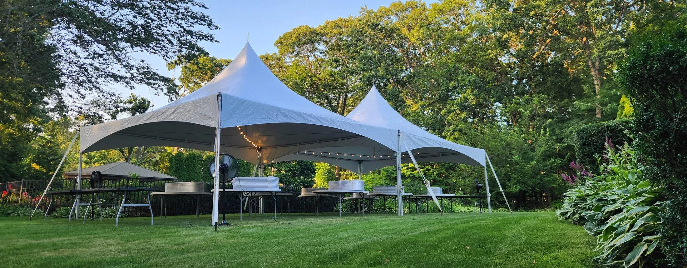 20x40 high peak tent rental in Miller Place NY